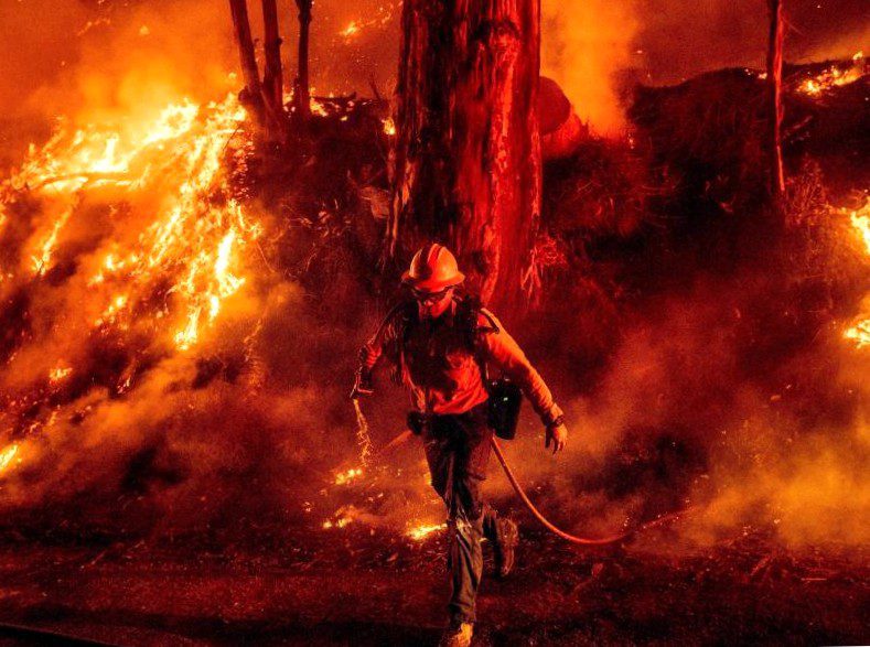 california makes progress in the fight against brush fire