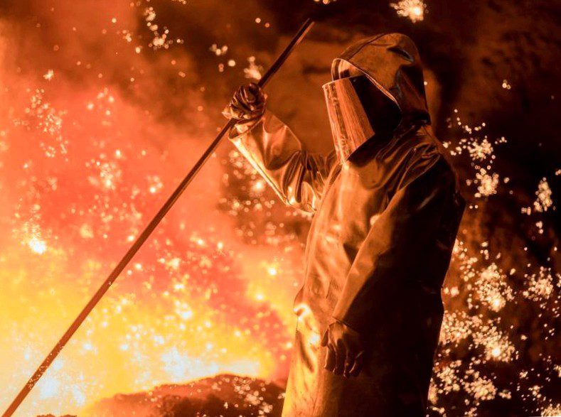 Steel production in germany slumped
